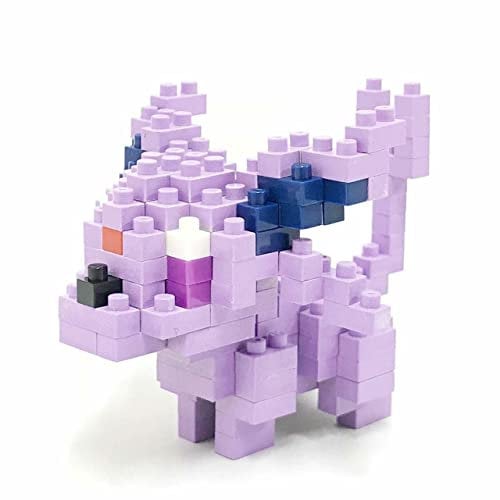 nanoblock Klemmbaustein Set Pokémon Espeon/Psiana 130 Teile, Geschicklichkeitslevel 2, NBPM-043