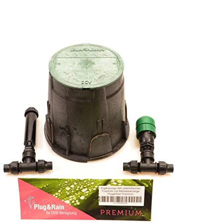 Plug&Rain Belüftungsventil für unterirdisches Tropfrohr mit Betriebsanzeige, Montageeinheit Premium