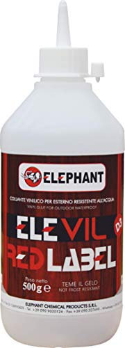 Colla vinilica per Legno D3 ELEVIL RED LABEL - Super Collante professionale 500gr