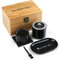 LIHAO Pollen Grinder Crusher für Spice Kräuter Gewürze Herb 4-teilig Set mit Pollen Scraper (Schwarz) (Grinder mit Box)