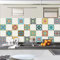 RE-COVERTILES - Adesivi per Piastrelle Bagno e Cucina 24 Pz 10x10 cm - PS00102 Decorazione murale in PVC impermeabile mattonelle mosaico stile cementine Azulejos