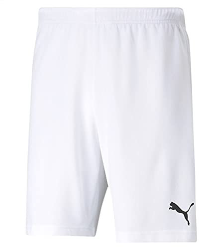 PUMA Mixte Enfant Teamrise Jr Short Décontracté, Puma Blanc- Puma Noir, 164 EU
