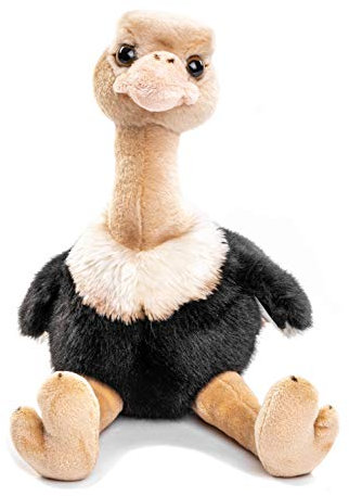 Uni-Toys - Strauß - 36 cm (Höhe) - Plüsch-Vogel - Plüschtier, Kuscheltier