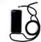PuYu Zhe Crossbody Case Compatible for iPhone 11 Pro,Necklace Phone Cover,Clear Transparent TPU Silicone Shell with Adjustable Neck Cord Lanyard Strap-Black