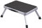 Taylor & Brown Folding Step Stool Portable Lightweight Steel Step Ladder with Non Skid Rubber Platform One Step Easy to Store Foldable Design Ideal for Home/Kitchen/Garage/Caravan (Grey)