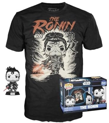 Funko Pop! & Tee: Star Wars - Kyoto - Medium - T-Shirt - Kleidung mit Vinyl-Sammelfigur - Geschenkidee - Spielzeug und Kurzärmeliges Top Für Erwachsene Männer und Frauen - Movies Fans