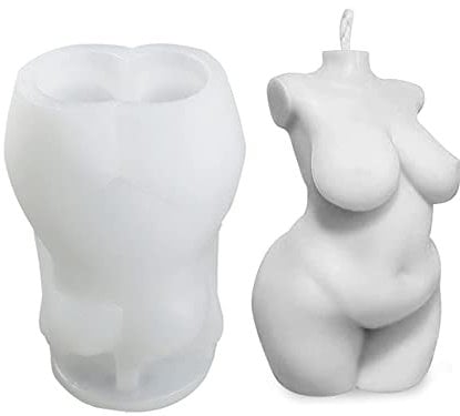 Woman Silicone Candle Mould Female Human Body Mold DIY Crafts for Making Special Chocolates, Candies, Soaps