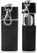 HENGBIRD Cendrier de Poche Portable Mini Cendriers de Voyage Anti Odeur Coupe-vent Cendriers avec Porte-clés pour Cigarettes (2 Noir)