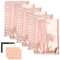 60Pcs Plastic Party Bags, Rose Gold Dot Goodie Bags Treat Bags with 60 “Thank You” Stickers, Birthday Party Bags Party Favour Bags for Birthday, Wedding, Bridal Shower