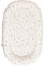 Tinéo - Bettverkleinerer 95 x 60 x 10 cm – wattiert – Babyschale für Bett – Babynest – Abnehmbarer Bezug – maschinenwaschbar 30 ° – wendbar – 0 – 6 Monate (hellgrau/Terrazzo)