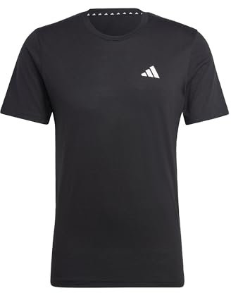 adidas Men's Train Essentials Feelready Training Tee, Black/White, 3XL Tall