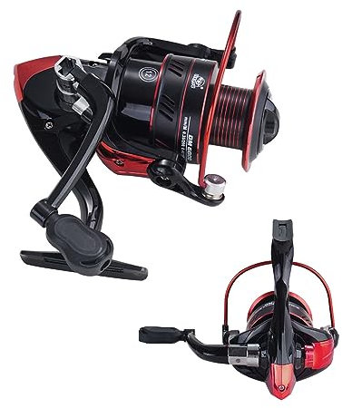 Angelrolle Angelrollen.2000/3000/4000/5000 mit einem Übersetzungsverhältnis von 5.2:1 und 6000 bis 7000 mit 4.7:1. Ideal für den Anfänger oder Freizeitfischer Karpfen, Grob- und Feeder-Angler. ( Size