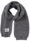 Pesaat Winter Schal Baby Kinder Strickschal 100% Baumwolle Warmes Langer Halstuch Mädchen Jungen Weicher Schön Schals (Schwarz Grau)