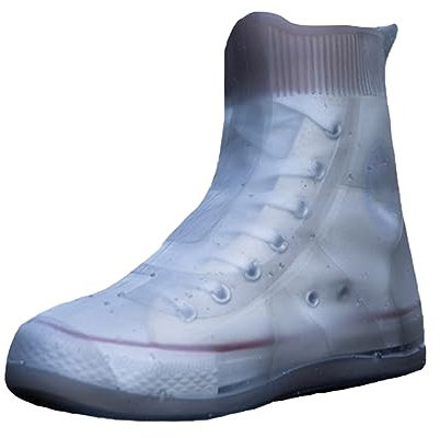 2 Pares de Fundas para Botas de Lluvia,Cubrezapatos Reutilizables Cubierta del Zapato Impermeable Cubierta de Protección de Zapatos de Caucho de Silicona Antideslizante Cubrebotas Cubre Zapatos Lluvia