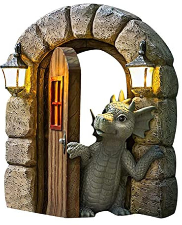 Dinosaurier Statue aus Kunstharz W111 als Wandfigur, Gartendekoration