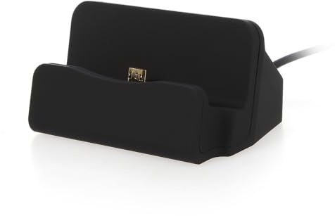 YSJJZRL Micro USB – Kabelgebundener Ladeständer, Ladestation für Micro-Port-Android-Geräte (Schwarz)