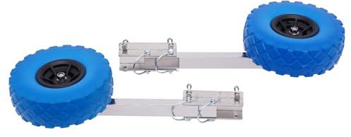 Donened Ruote posteriori gonfiabili per barche gonfiabili, con telaio in acciaio inox, fino a 150 kg, per gommoni e rimorchi, ecc