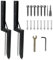 Fence Post Repair Kit, High Hardness Carbon Steel Fence Post Anchor with Fixation Pin, 2/4PCS Stable Sturdy Fence Repair Ground Stakes for Garden, Ranch (2)