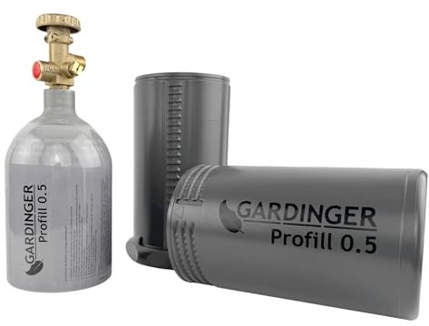 GARDINGER befüllbare Aluminium Propanflasche Profill 0.5 0,425 kg