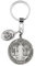 St. Benedikt Medaillen mit St. Christophorus, Heiliger Benedikt mit St. Christophorus-Medaille für Auto, katholischer religiöser Schlüsselanhänger, Medalla De San Benito Adornos Llaveros Para Carros