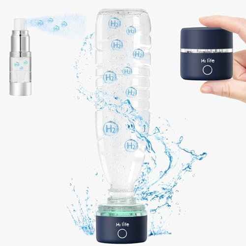 H2 Life wasserstoff wasser generator SPE PEM-Technologie, Wasserionisator, Wasserstoff-Wasserflaschengenerator, Wasserstoff-Wassermaschine (Blau)