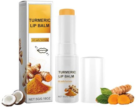 Lumibalm éClaircissant Pour Les Lèvres Foncées, Baume à Lèvres Au Curcuma, Traitement De Restauration Au Curcuma,Crème éClaircissante Pour Les Lèvres Roses Pour Adoucir Et Hydrater Les Lèvres (1PCS)