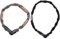ABUS Kettenschloss Tresor 1385/75 Grey Lightning – Zahlenschloss aus gehärtetem Stahl – 6 mm starke Vierkantkette – ABUS-Sicherheitslevel 6 – 75 cm – Grau & 71206 Fahrradschloss, Nero, 75 cm