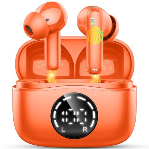 chalvh Bluetooth Kopfhörer, Kopfhörer Kabellos Bluetooth, In Ear Kopfhörer mit 4 Mic