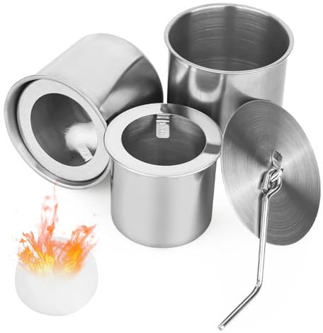 smtfcty 7 unidades de quemador de bioetanol, chimenea de bioetanol para interior, quemador de etanol, incluye lana de fibra de vidrio y tapa para bioetanol, universal para chimenea de mesa