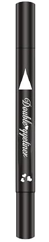 Eyeliner Stempel Doppelkopf-Stempel Eyeliner 2 in 1 doppelt kopf wasserdichte flüssige eyeliner stift make-up-Werkzeug Schwarzes Herz