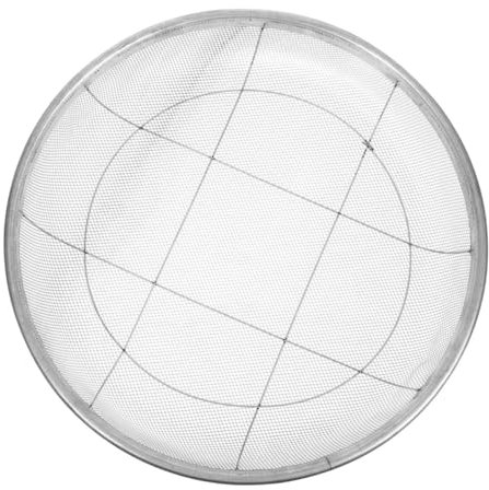 SUPVOX Garden Sieve for Soil and Sand Large Fine Mesh Sieve 2mm Iron Wire Sieve Hand Sieve Comfortable Handle Versatile Tool