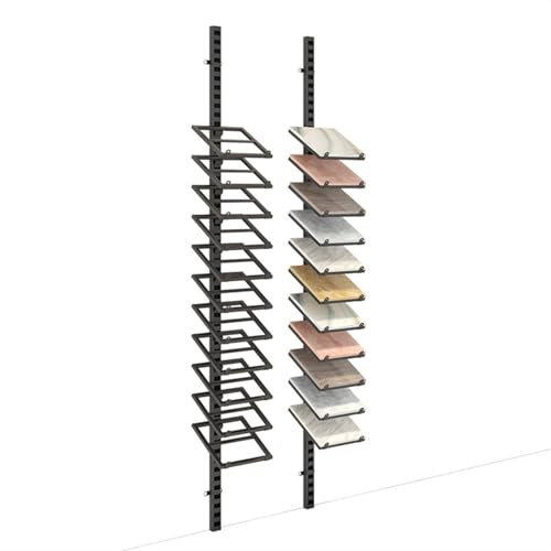 YRthongXy Tile Sample Display Rack, Metal Tile Rack Ceramic Stone Display Rack,Closet Door Color Plate Display Shelf, Ceramic Tiles Floor Porcelain Display Shelf for Display Bulk