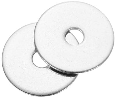 sourcing map 100Pcs M3 Flat Washer, 304 Stainless steel 3mm ID x 15mm OD x 0.8mm Thick for Bolt Screw, Factories Repair, Kitchens, Shops, and Outdoor Construction, Silvery