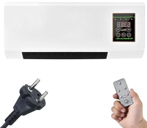 Wand-Klimaanlage und schnelle Heizung, Smart Home Klimaanlage, Kühlung und Heizung, Klimaanlage für Bad und Schlafzimmer, reguliert effektiv die Temperatur
