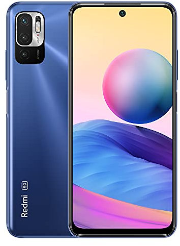 Xiaomi Redmi Note 10 5G Smartphone,4Go 64Go Téléphone,6,5 FHD + DotDisplay, MediaTek Dimensity 700,Triple Caméra(48MP + 2MP + 2MP + 8MP),Version Globale (Bleu) (Reconditionné)