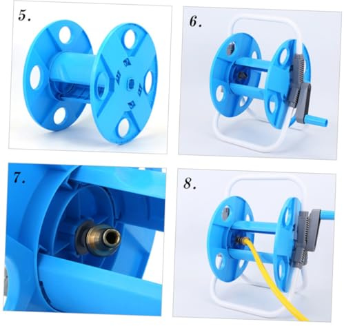 Toddmomy Carrello Avvolgitubo Per Scaffale Portaoggetti Metallo Plastica Telaio Per Autolavaggio Casa Facile Installare Usare
