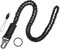 Uniclife Paracord Schlüsselband mit Karabiner Lanyard & Schlüsselanhänger Band für Männer Robuster Paracord-Gurt für Schlüssel Ausweishalter Langes Schlüsselband mit Metallring (Schwarz)