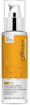 Anti-Ageing Day Moisturiser with SPF50+ and 1% Hyaluronic Acid Complex