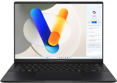 ASUS 2024 Laptop | Vivobook | 14 1920 x 1200 OLED | Intel Core Ultra 9 Processor 185H 16-Core | 16GB LPDDR5 | 2TB SSD | Windows 11 Home | Wi-Fi 6E - Backlit KB - 1080p Camera - Neutral Black