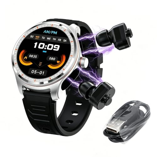 Ouitble Smartwatch con Cuffie Bluetooth 2 in 1 1,53 Orologio Sportivo | con Funzione Telefono, Varie Modalità Sportive, Sveglia, 4,5 Ore di Riproduzione Musicale, Notifiche dei Messaggi per Android