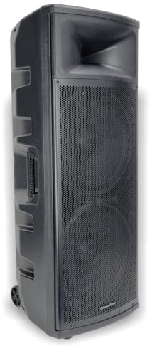 Extreme Sound - Cassa Audio 3000 Watt PMPO Con doppi Altoparlanti 38 Cm. AMPLIFICATA Attiva Bluetooth Equalizzatore 5 bande ideale per DJ feste e locali.