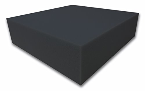 Dibapur ® Akustikpur glatt schwarz Raum Akustik Schaumstoff Dämmung Schallschutz (80x200x10cm)