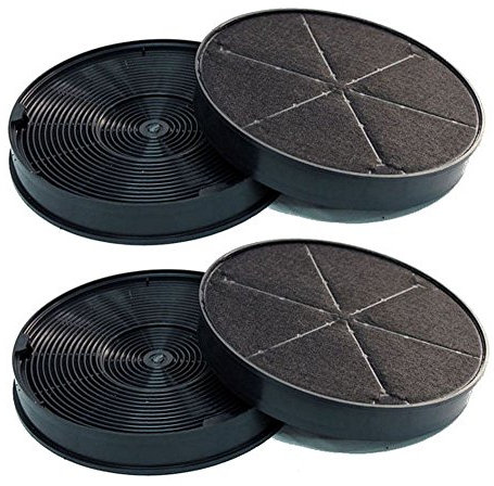 Lot de 4 filtres à charbon actif pour ventilateur HiLo et Energy - remplace Franke 112.0016.755
