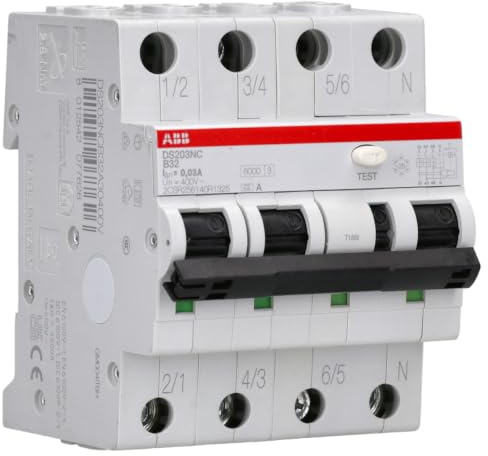 ABB DS203NC B32 A30 FI/LS-Schalter 3P+N Typ A 32A 30mA