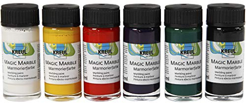 Magic Marble, Classic Colours, Object Remove and Leave to Dry, 6 x 20 ml