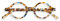 IZIPIZI #J Lesebrille Blau (Blue Tortoise) rund