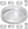 8 x Large Clear Castor Cup Furniture Feet 65mm