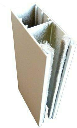 Führungsschiene Alu für Mini Vorbaurollläden Rolladen 53x22mm + Bürstendichtung (230 cm)