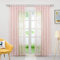 Joyswahl Voile Gardine in Ausbrenner Qualität mit edlem Ranken-Design transparenter Vorhang »Jessica« Unifarbiges Schals Wohnzimmer Fensterschal BxH 140x245cm Pink mit Schlaufen 1 Stück