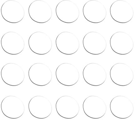 Transparente Glas-Tisch-Stoßstangen, Gummi-Pads, weiches Material, Stoßstangen-Pads kontrollieren die Bewegung des Glasabstandshalters für Schreibtisch, Möbel, Glas, 40 Stück, 20 mm